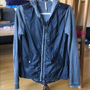 Free People Windbreaker Zip Up Jacket
